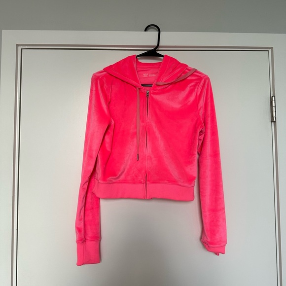 Aerie Dreamy Velour Low Rise Sweatpants w Matching Zip Up Hoodie Y2K - Picture 9 of 11